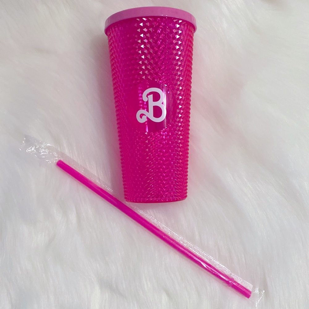 Barbie The Movie Pink Diamond Studded Tumbler NWT Excellent Condition - Picture 12 of 12